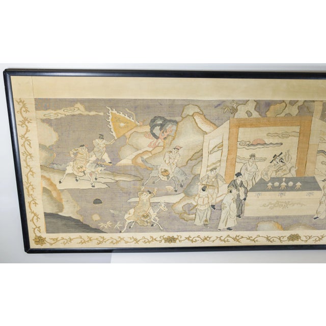 19th Century Large Chinese Kesi Kosu Silk Embroidered Panel For Sale In New York - Image 6 of 12