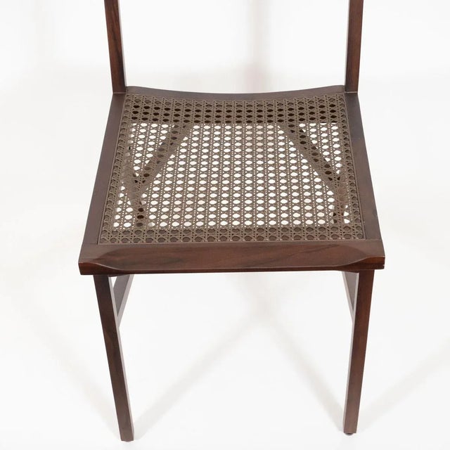 Pair of limited edition wicker and rare Brazilian wood chairs by Paolo Alves Creator: Paolo Alvez Origin: Brazil Circa:...