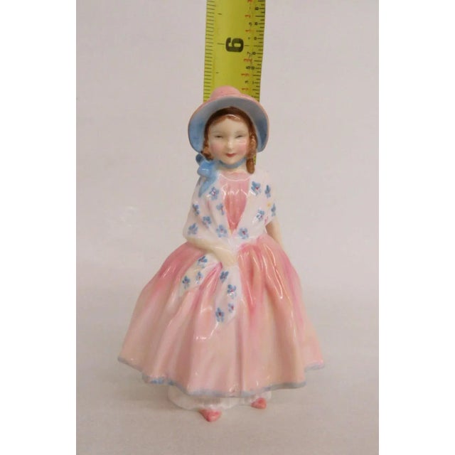 Light Pink Royal Doulton Lily HN1798 English Bone China Porcelain Figurine For Sale - Image 8 of 11