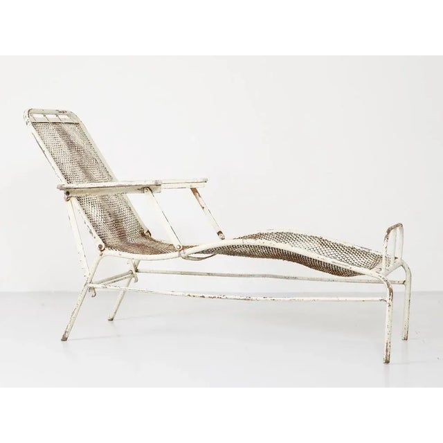 1930s Garden Lounge Chair by Jean Prouvé & Jules Leleu for Martel de Janville, 1937 For Sale - Image 5 of 5