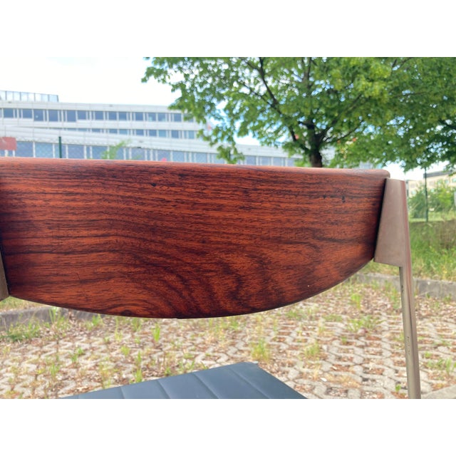 Modernist Industrial Teak Chair from Thereca, 1960s For Sale - Image 6 of 12