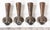 English Set of 4 Antique 19th Century Claw and Ball Feet for Table For Sale - Image 3 of 6