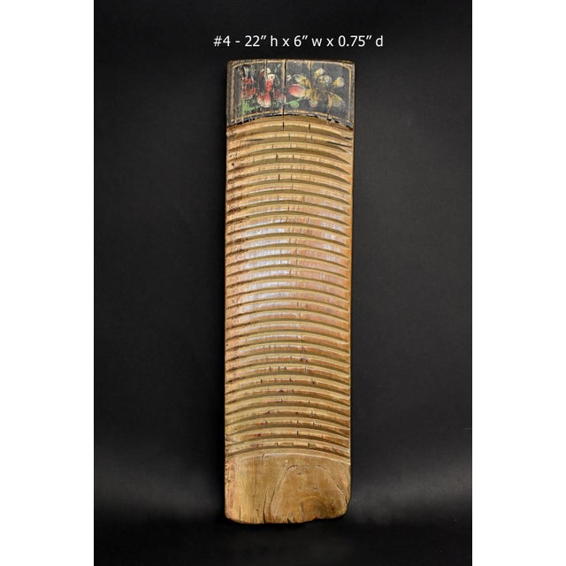 Brown Antique Hand Painted Washboard For Sale - Image 8 of 12