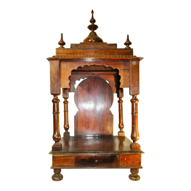 Late 19th Century Indian Rosewood House Shrine For Sale
