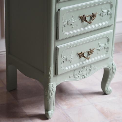 Narrow Louis XV Style Chest of Drawers, 1950s For Sale - Image 6 of 13