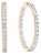 7.92 Carat Diamond Inside Out Hoop Gala Cocktail Earrings in 14 Karat Rose Gold For Sale