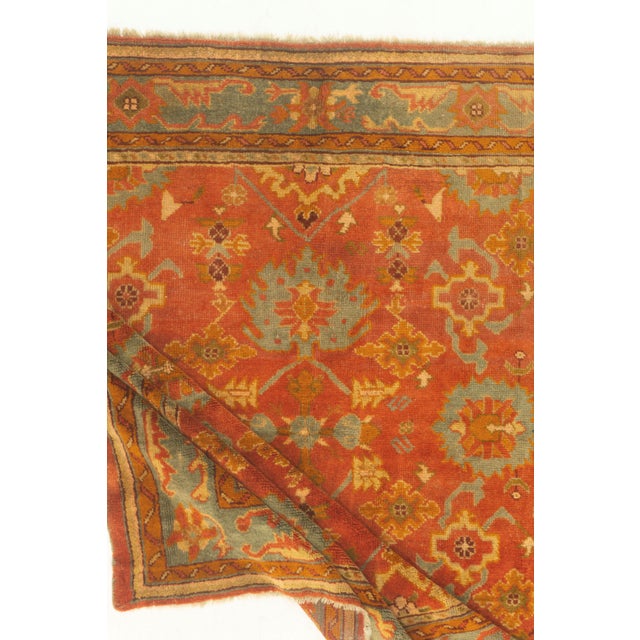 1920s Antique Turkish Oushak Rug 8'4 X 7'8 For Sale - Image 5 of 8