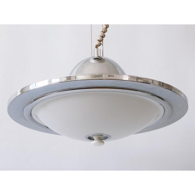 Mid-Century Modern UFO Counterweight Pendant Lamp, Italy, 1960s For Sale - Image 16 of 18
