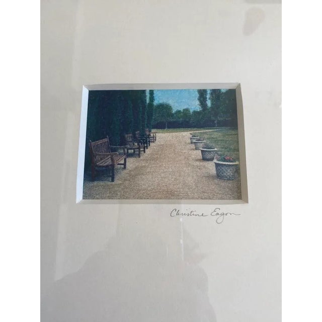 Early 21st Century Early 21st Century Signed Polaroid Transfers, Set of 4, Landscape Garden Scenes For Sale - Image 5 of 9