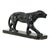 Art Deco French Panther Sculpture in Black Lacquered Plaster, 1920s For Sale - Image 4 of 18