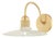 Mitzi Leanna 10 in. 1 Light Wall Sconce in Aged Brass and Soft Cream Finish For Sale
