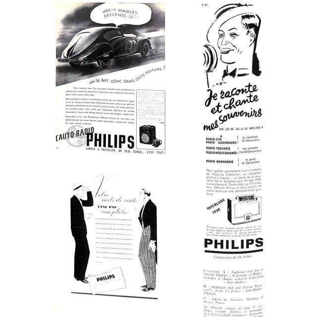 Traditional "Publicite 1938" Peignot, Charles & Lejard, Andre, Et Al. For Sale - Image 3 of 12