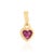 Victorian Heart-Cut Natural Ruby Bezel Set Solitaire Pendant in 14k Gold For Sale - Image 9 of 15