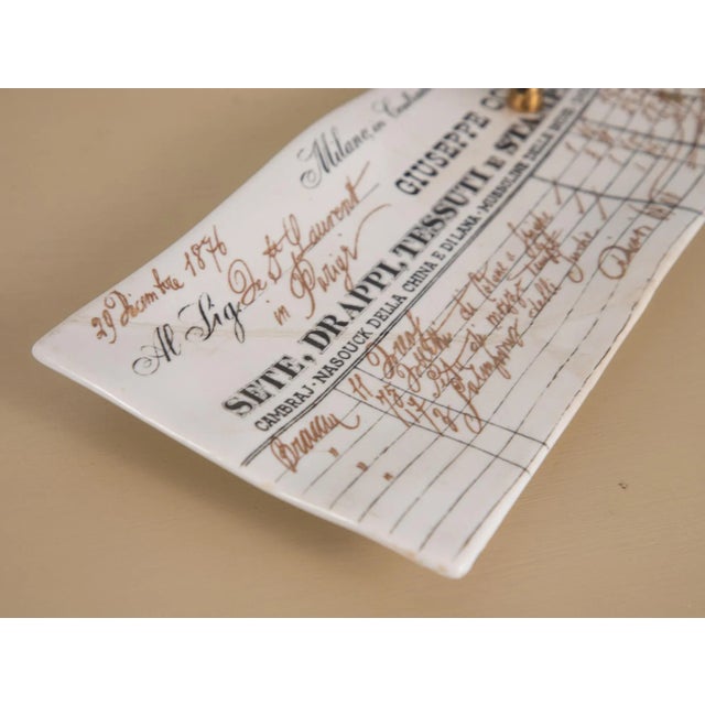 Fornasetti Desk Pen Holder Dish or Tray, Black and White For Sale In New York - Image 6 of 7