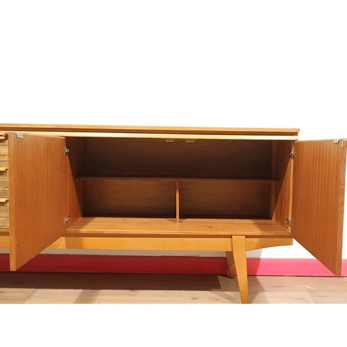 Mid Century Modern Vintage Teak British Sideboard Credenza For Sale In Greensboro - Image 6 of 15