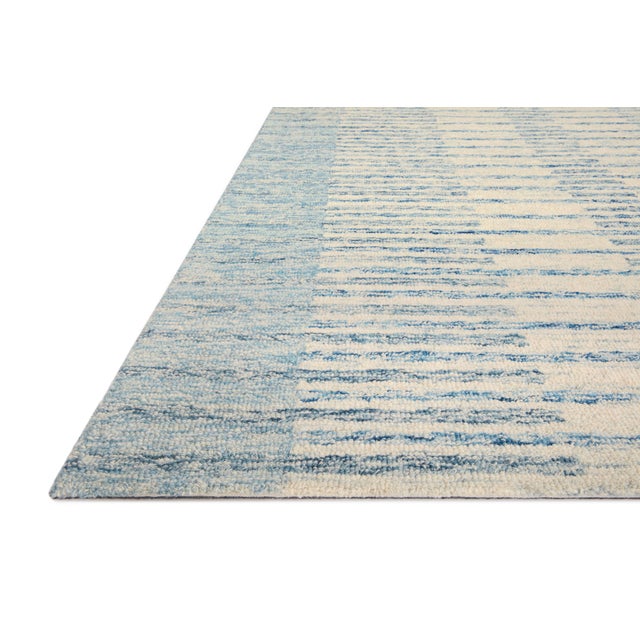 Transitional Chris Loves Julia x LoloiChris Ivory / Denim 11'-6" x 15' Area Rug For Sale - Image 3 of 9