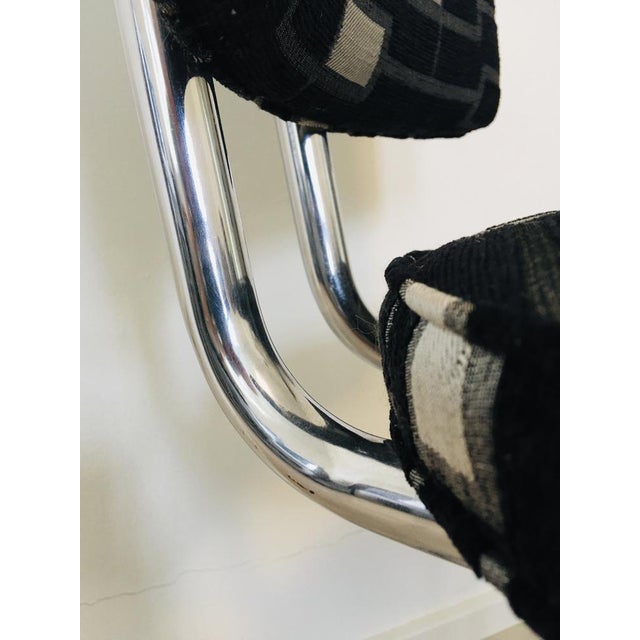 Black Tubular Chair by Fritz August Brehaus De Groot for Slezakovy Zavody, 1950s For Sale - Image 8 of 14