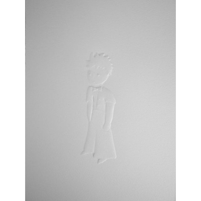 Antoine de Saint-Exupéry (1900-1944) Portrait of the Little Prince Wood engraving by embossing On wove paper, 20 x 30 cm...