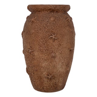 Italian Handcrafted Terracotta Vase, 1970s For Sale