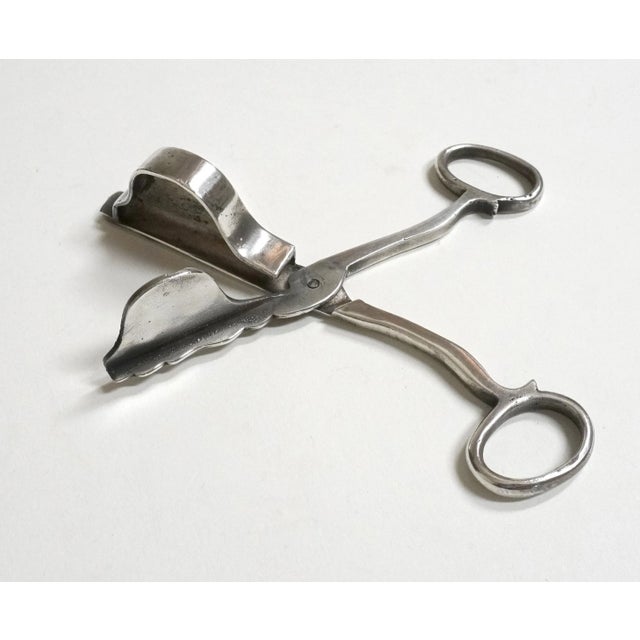Metal 18th Century XVIII Century Silver Candle Holder with Snuffer Scissors Wick Trimmer For Sale - Image 7 of 11