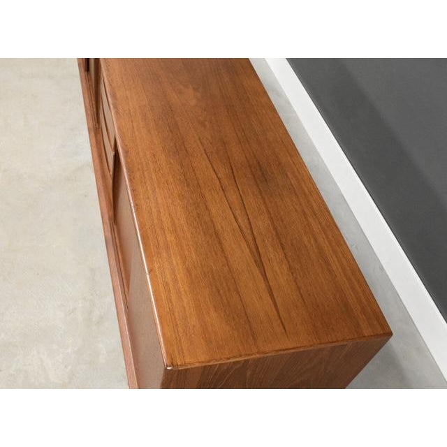 1960s Refinished Arne Vodder for Skovby 86” Teak Credenza For Sale - Image 9 of 13