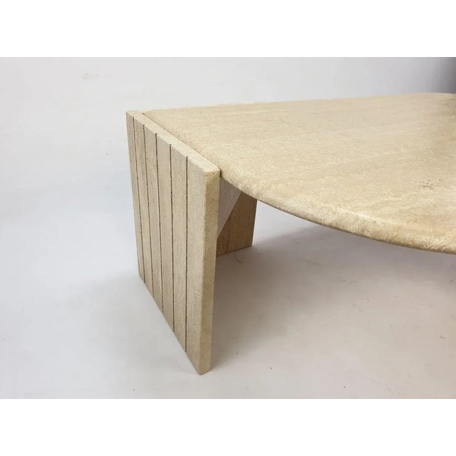Mid-Century Italian Travertine Coffee Table, 1980s For Sale - Image 13 of 17