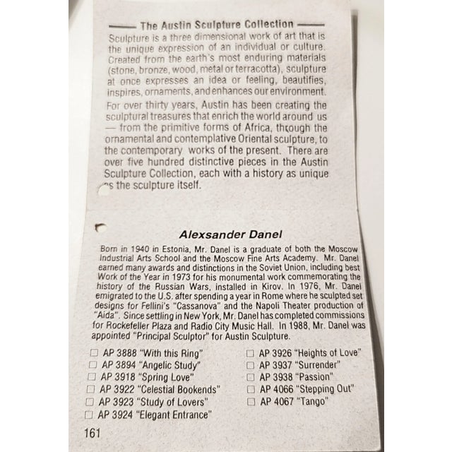Austin Productions Abstract Faces Sculpture "Surrender" Danel, 1995 For Sale - Image 9 of 10