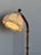 Swedish floor lamp in solid turned pine with an adjustable swan-neck arm, 1970s. The stem is turned in sections,...