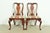 An outstanding pair of Queen Anne or Georgian style side chairs or dining chairs In the manner of Baker Furniture USA,...