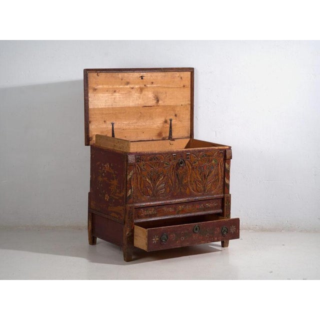 European Dowry Chest by Amaru, 1889 For Sale - Image 4 of 14