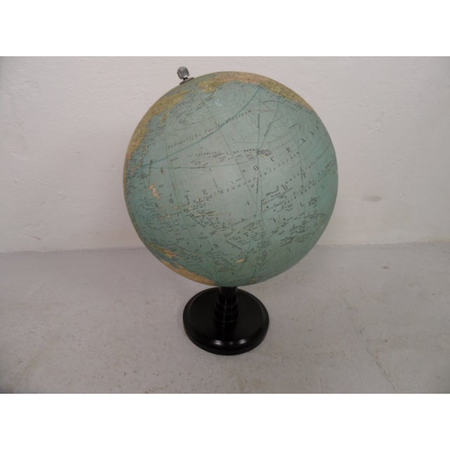 Beige Vintage Papier Mache Globe, 1950s For Sale - Image 8 of 11