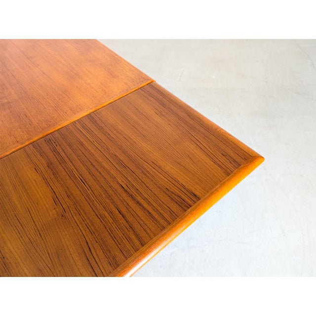 Vintage Danish Extendable Teak Dining Table, 1960s For Sale - Image 12 of 13