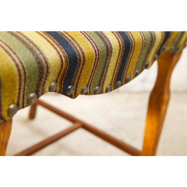 Vintage Oak and Wool Dining Room Chairs by Henning Kjaernulf, 1960s, Set of 4 For Sale - Image 17 of 18