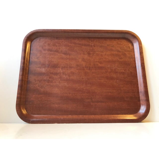 Wood Vintage Danish Teak Serving Tray from Langva, 1960s For Sale - Image 7 of 7