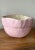 Folk Art Late 20th Century Handcrafted Balloon Centerpiece Bowl in a Powdery Pink Glaze For Sale - Image 3 of 7