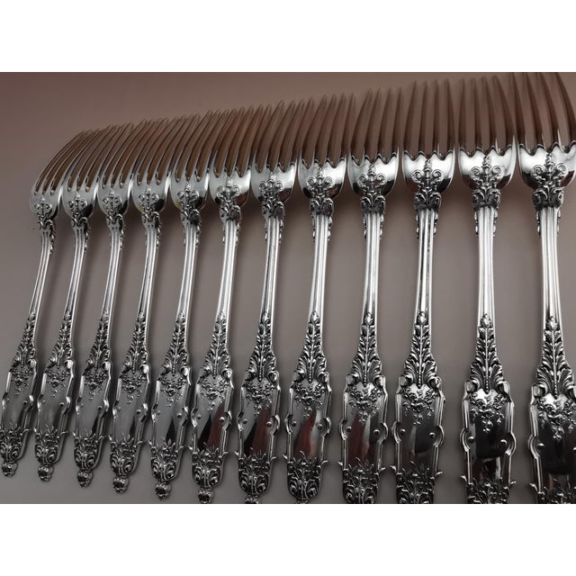 12 Dessert Forks in Silver, 1890s, Set of 12 For Sale - Image 9 of 12