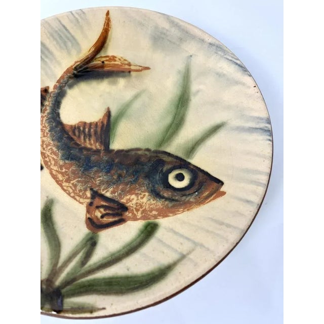 Ceramic Ceramic Plate by Puigdemont, 1960s For Sale - Image 7 of 8
