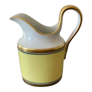 Vintage Italian Richard Ginori Contessa Yellow and Gold Milk Creamer Pitcher