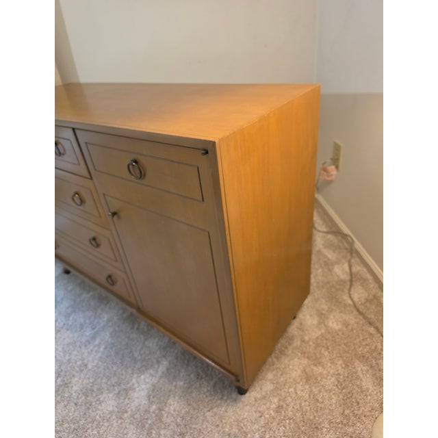 Mid-Century Modern Mid-Century Modern "Fawn" Birch & Maple Gentleman's Chest Wardrobe For Sale - Image 3 of 11