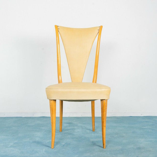 Dining Table & Chairs Set in the Style of Vittorio Dassi, 1940s, Set of 7 For Sale - Image 11 of 13