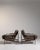 19th Century France Mid-century Modern Taupe Brass Armchair For Sale In Greensboro - Image 6 of 11