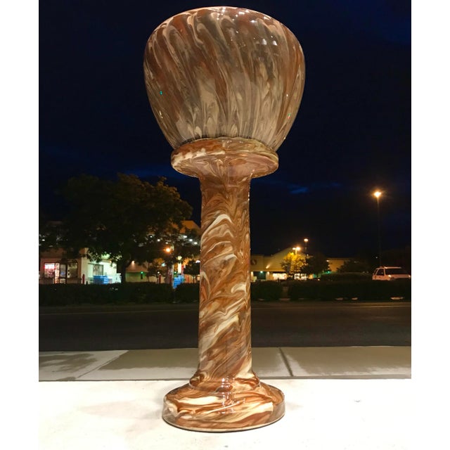 Antique Weller Pottery Marbleized Jardinière & Pedestal For Sale - Image 13 of 13