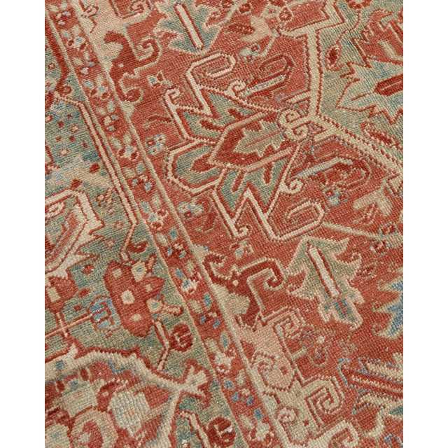 Vintage Circa 1940 Heriz Rug 9ft 1in X 12ft 6in For Sale - Image 10 of 17