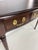 Vintage Harden Furniture "Circa 1991" Collector's Edition Cherry Bowfront Console / Writing Desk For Sale - Image 11 of 16