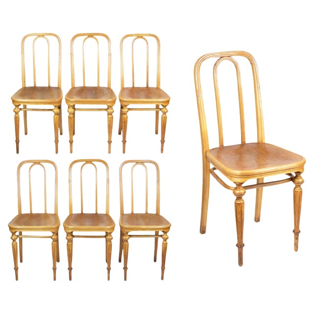 Vintage Chairs from Thonet, 1885, Set of 7 For Sale