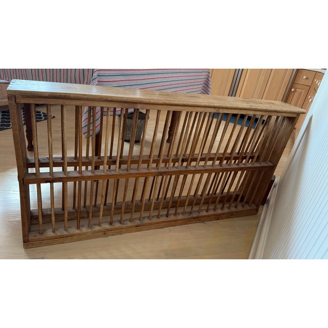 Antique English Pine Edwardian Plate Rack for 50 Dishes For Sale - Image 17 of 17