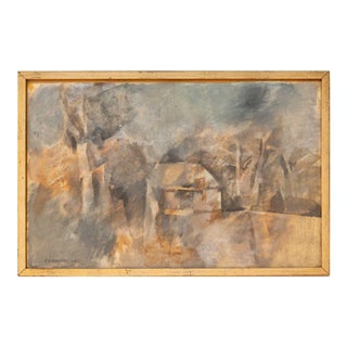 Roger Blaquiere Landscape Scene Watercolor, 1962 For Sale