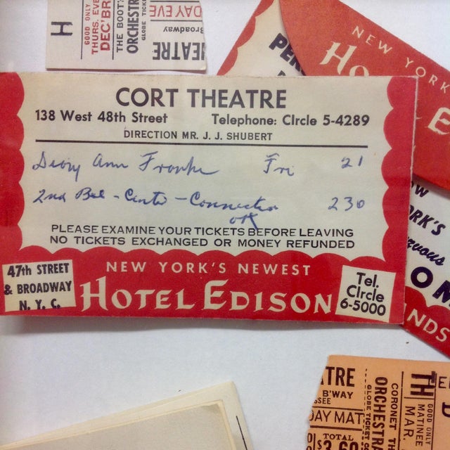 1950s Broadway Memorabilia Shadowbox Chairish