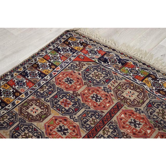 Vintage Nomadic Afghan Beloch Sumakh Kilim Rug, 1940s For Sale - Image 9 of 18