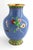 VTG Chinese Cloisonne Vase Cobalt Blue Bird Peony Floral Chinoiserie, 10.25” T For Sale - Image 4 of 10